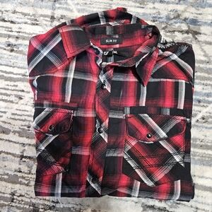 Mens Carbon Slim Fit Long Sleeve Shirt